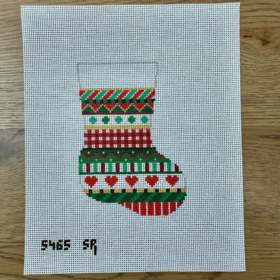 Heart Stripe, Mini Stocking
