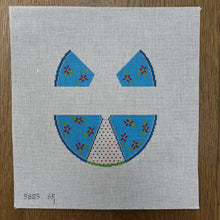  3D Angel, Turquoise and Red Flowers