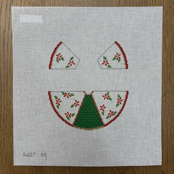 3D Angel, Red Flowers and Green Dots