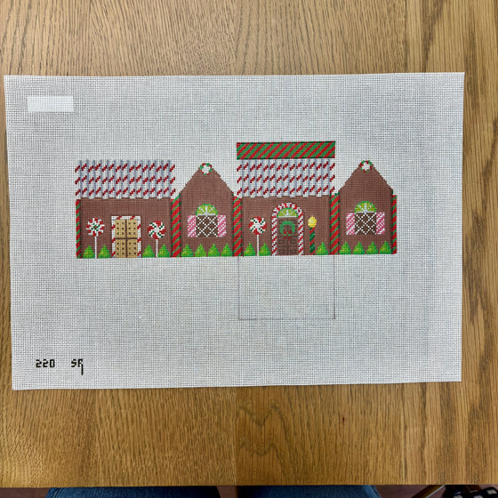 Chocolate and  Peppermint Sticks, 3D Gingerbread House - 18 mesh