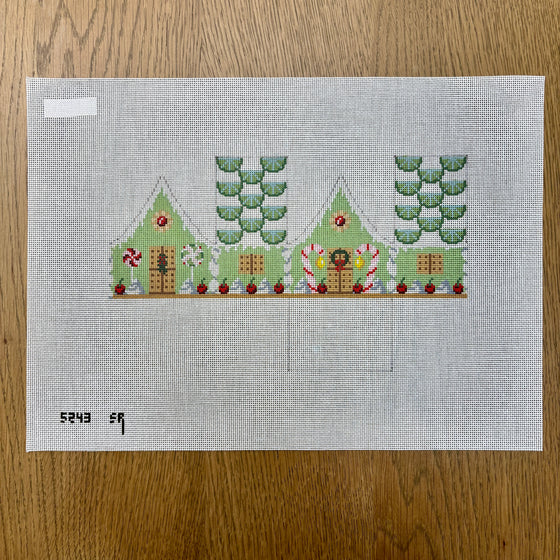 Key Lime and Cherries, 3D Gingerbread House - 18 mesh