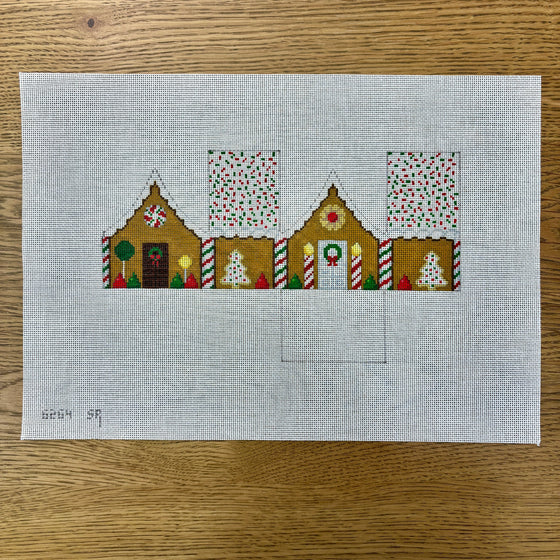 Red and Green Sprinkle Roof, 3D Gingerbread House - 18 mesh
