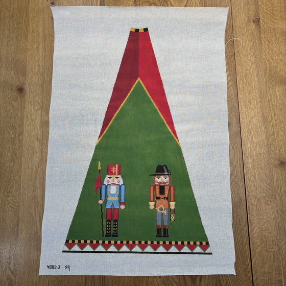 Nutcracker Tree Skirt with Background - 13 mesh