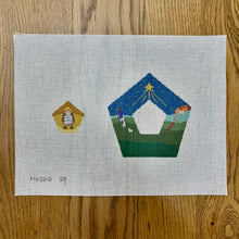  Nativity, Pentagon Dangler Ornament - 18 mesh