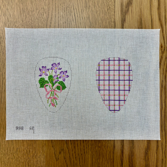 Violets, Scissors Case - 18 mesh