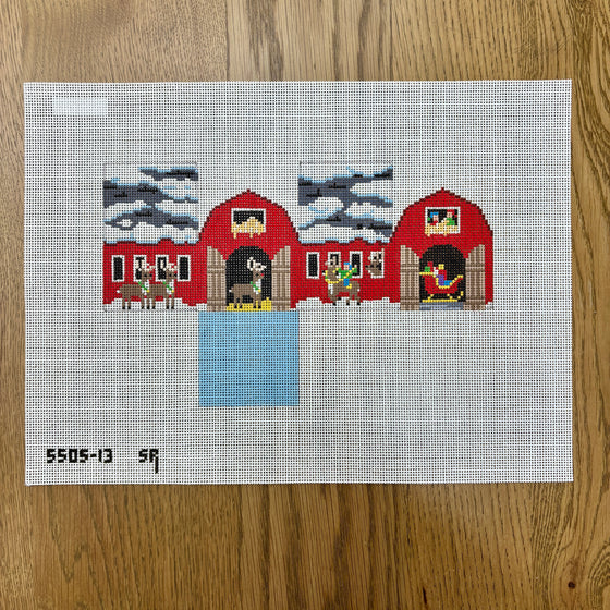 Reindeer Barn, Mini House - 13 mesh