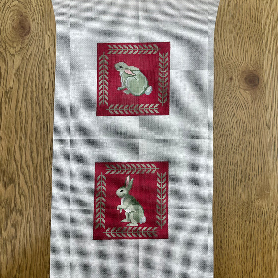 Rabbits with Fern Border, Coaster Set