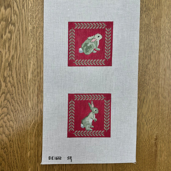 Rabbits with Fern Border, Coaster Set