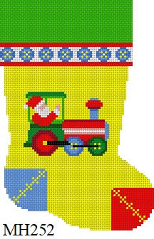 Santa In Train, Mini Boot - 18 mesh