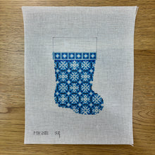  Snowflakes, Blue, Mini Boot - 18 mesh