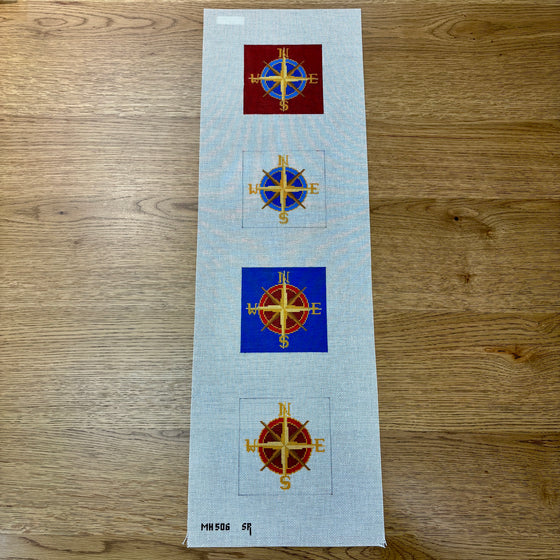 Compass, Coaster Set - 18 mesh