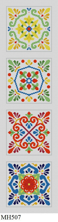  Talavera Tiles, Coaster Set - 18 mesh