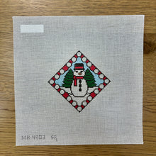  Stained Glass, Snowman, Ornament