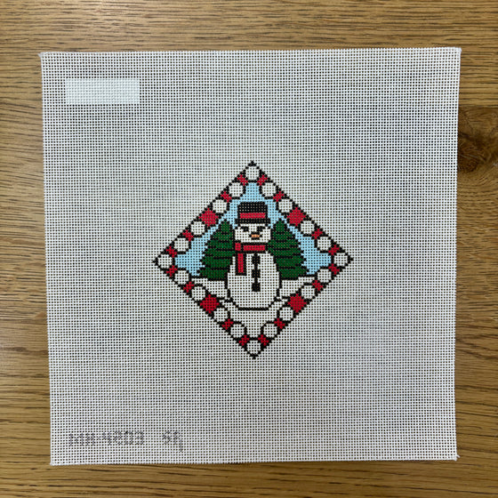 Stained Glass, Snowman, Ornament