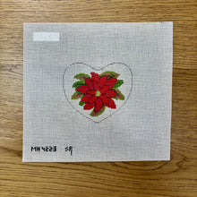  Poinsettia, Heart, Ornament