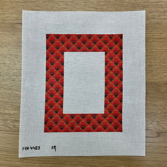 Red Scallop 4" x 6"Picture Frame