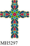 Jeweled Peacock, Cross - 18 mesh