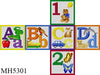 Alphabet Block, A B C D 1 2 - 18 mesh