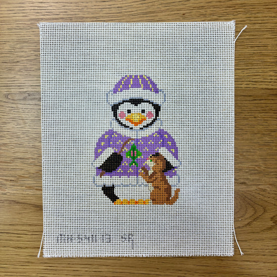 Penguin, Girl with Kitten - 13 mesh