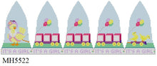  It's A Girl Chick Wagons, 3D Bell - 18 mesh