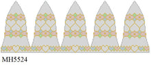  Wedding Pastel Hearts, 3D Bell - 18 mesh