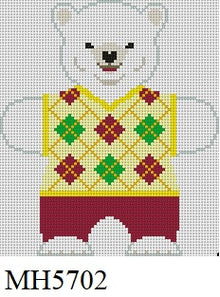  Polar Bear Argyle, Ornament