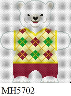 Polar Bear Argyle, Ornament