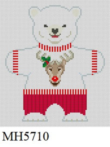  Polar Bear, Reindeer, Ornament