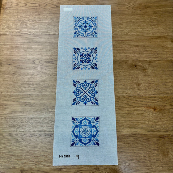 Talavera Tiles, Blue and White, Coaster Set