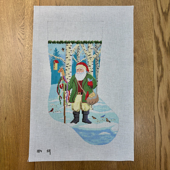 Santa Feeding The Birds, Stocking