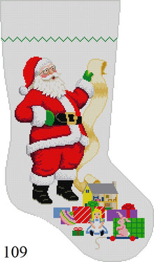  Santa With List - Girl Toys, Stocking