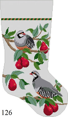  Partridge In Red Bartlett Pear Tree, Stocking