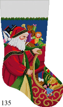  Santa At Sleigh, Stocking
