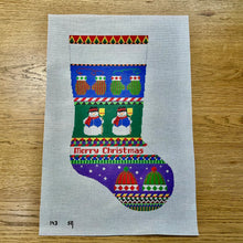  Bold Stripe, Snowman, Hats and Mittens, Stocking