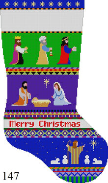  Bold Stripe Nativity, Stocking