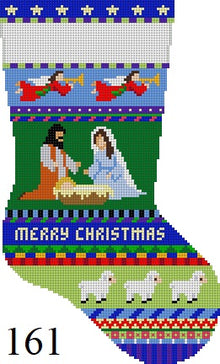  Bold Stripe Nativity, Midi Stocking