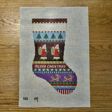  Bold Stripe Santas, Midi Stocking