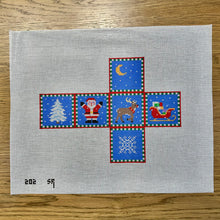  Santa, Sleigh, Reindeer and Tree, 2.75" Cube - 13 mesh