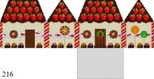  Strawberries and Truffles, 3D Gingerbread House - 18 mesh