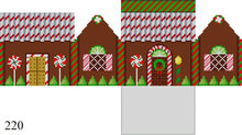  Chocolate and  Peppermint Sticks, 3D Gingerbread House - 18 mesh