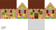  Chocolate Wafers and Lollipops, 3D Gingerbread House - 18 mesh