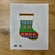  Bold Stripe Santas, Mini Stocking