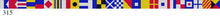  Nautical Flags Alphabet, Belt - 13 mesh