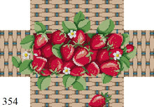  Basket of Strawberries, Brick Cover - 13 mesh