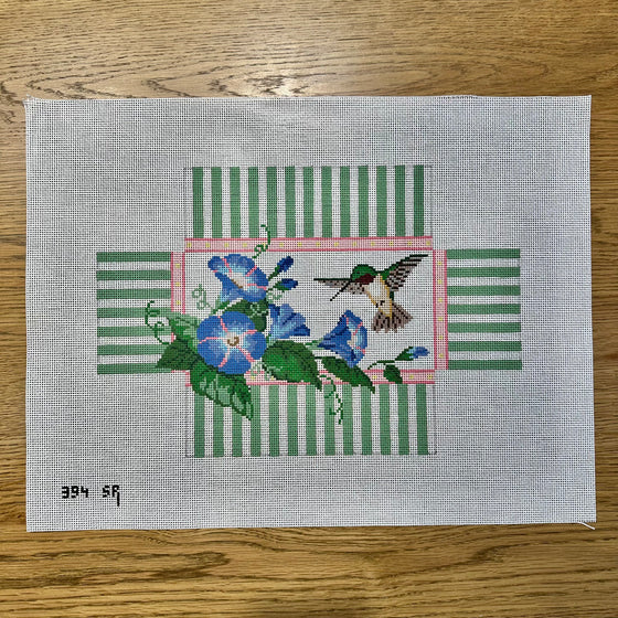 Hummingbird and Morning Glories, Brick Cover - 13 mesh