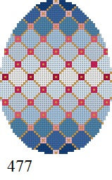  Blue Trellis, 4" Egg - 18 mesh