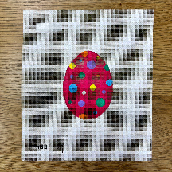 Polka Dots, 4" Egg - 18 mesh