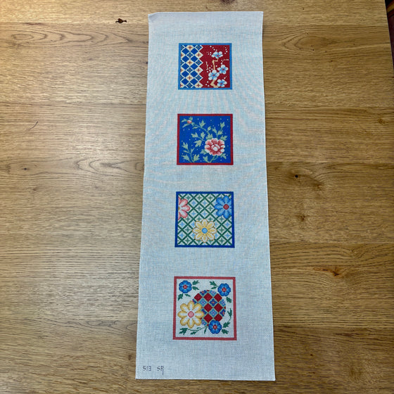 Imari, Blue, Red and Gold, Coaster Set - 18 mesh