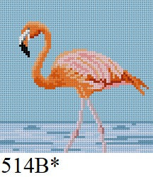  Flamingo 4" x 4"
