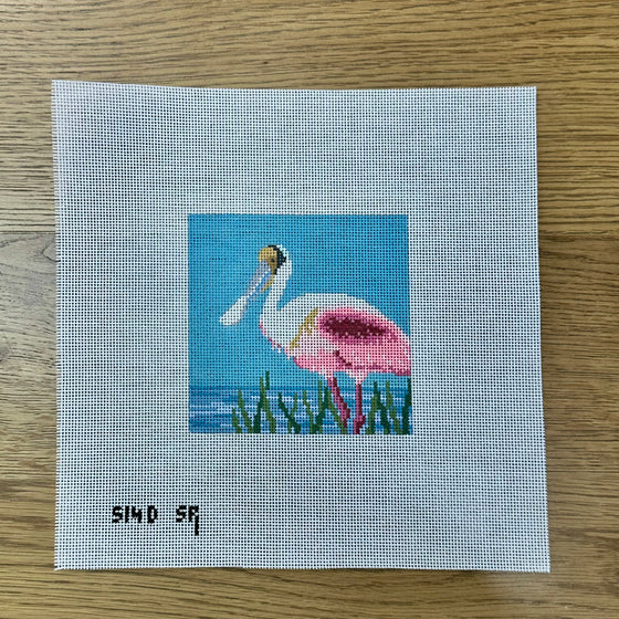 Spoonbill, 4" x 4"